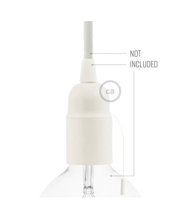 Hard plastic E27 fitting voor lampenkap met trekschakelaar