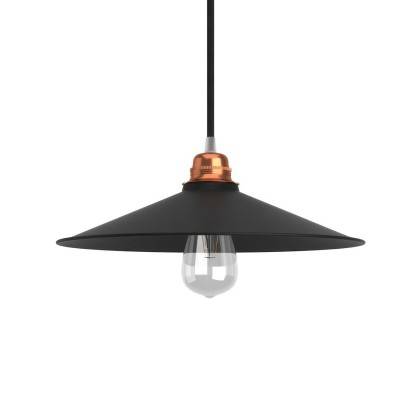 Lampskärm Swing i lackerad metall E27 sockel