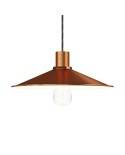 Swing enamelled metal lampshade with E27 fitting