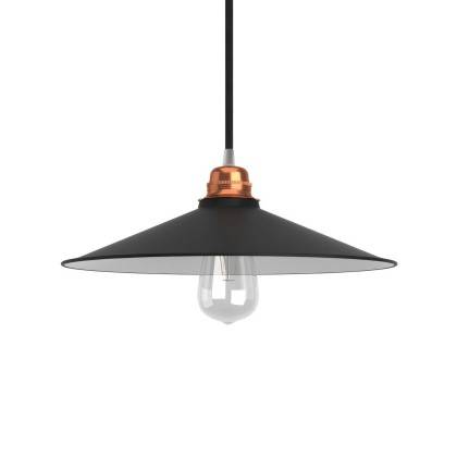 Lampskärm Swing i lackerad metall E27 sockel