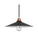 Swing enamelled metal lampshade with E27 fitting