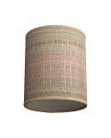 Abat-jour cylindrique en tissu avec culot E27, diamètre 15cm H18cm - 100% Made in Italy