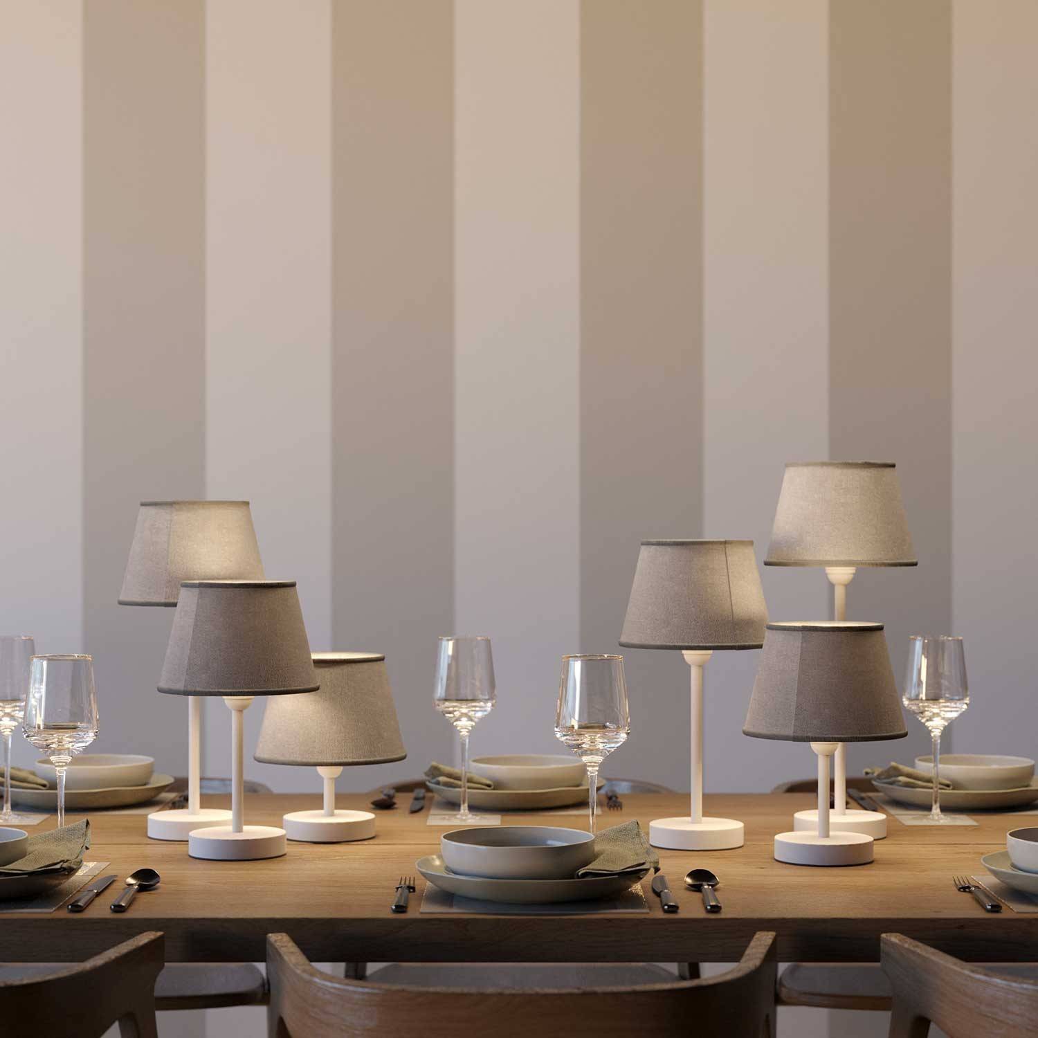 Impero szövet lámpabúra E27-es foglalattal asztali vagy fali lámpához - Made in Italy