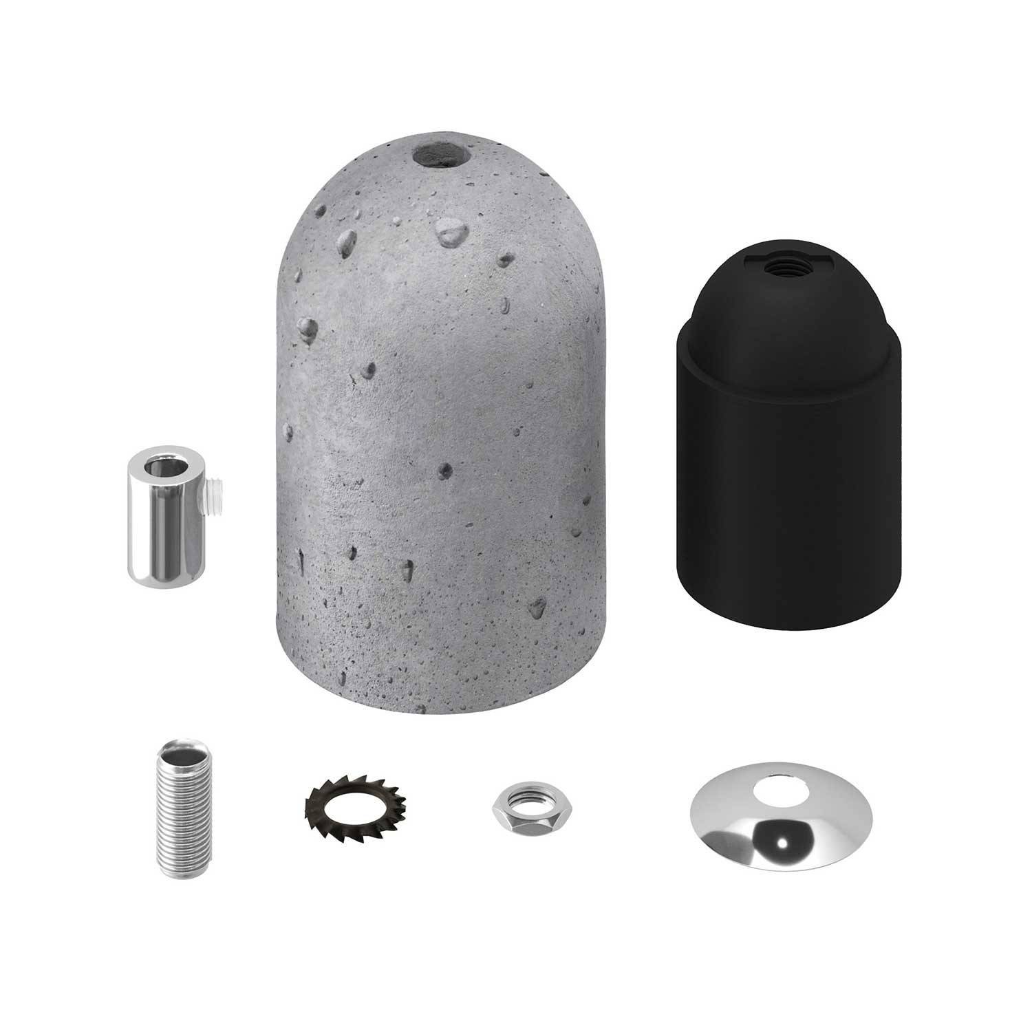 Cement E27 lampeholder kit