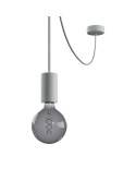 EIVA ELEGANT Outdoor pendant lamp with 5 mt  textile cable, decentralizer,  ceiling rose and lamp holder IP65 water resistant