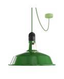 EIVA Outdoor pendant lamp with lampshade, 5 mt  textile cable, decentralizer,  ceiling rose and lamp holder IP65 waterproof