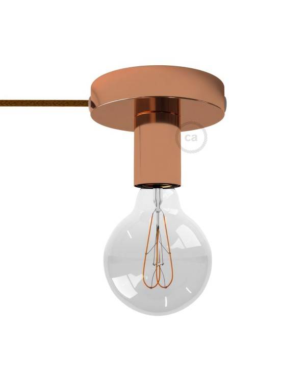 Spostaluce, metalna lampa s tekstilnim kabelom i bočnim rupama