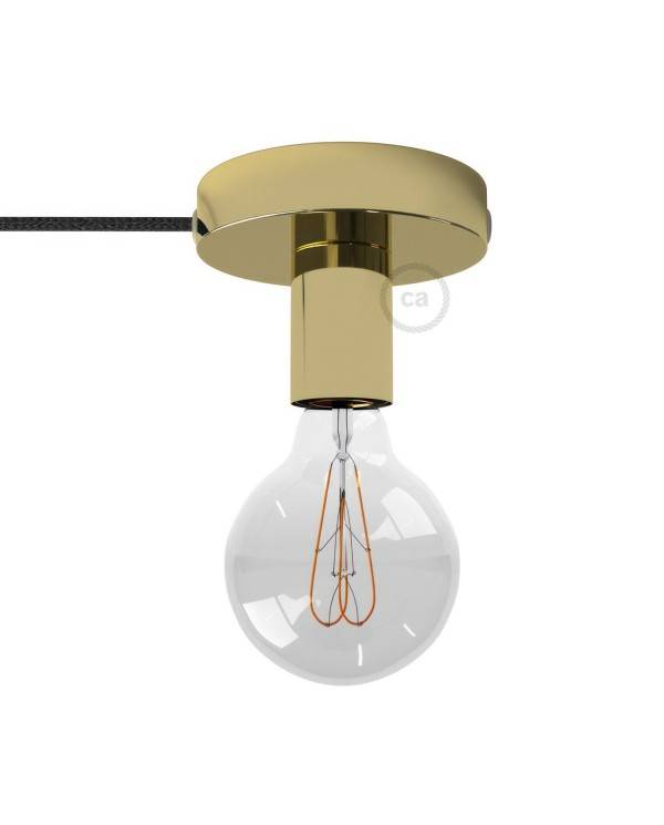 Spostaluce, metalna lampa s tekstilnim kabelom i bočnim rupama