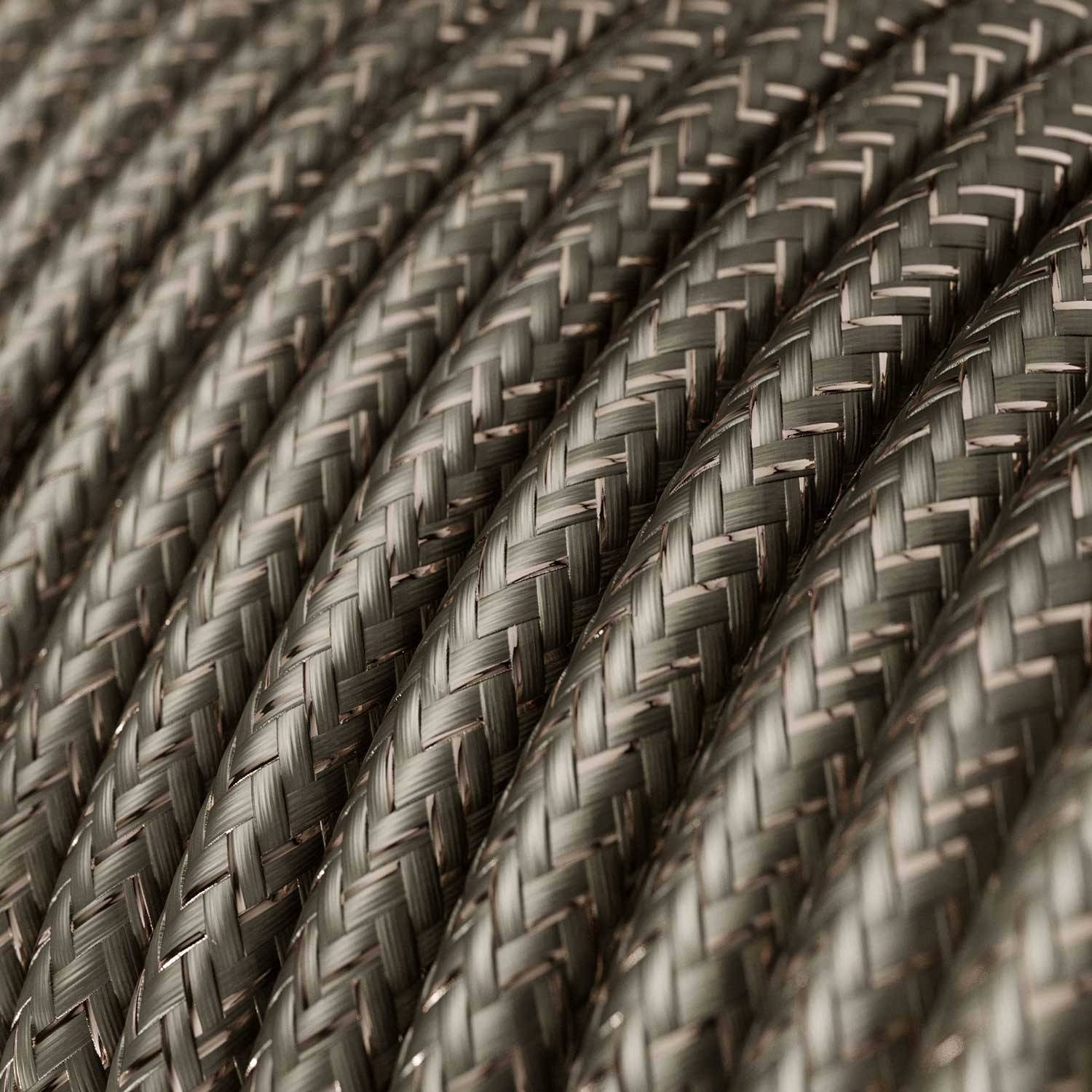 Spostaluce, a fém falikar E27-es gyűrűs foglalattal, szövetkábellel és oldalsó lyukakkal