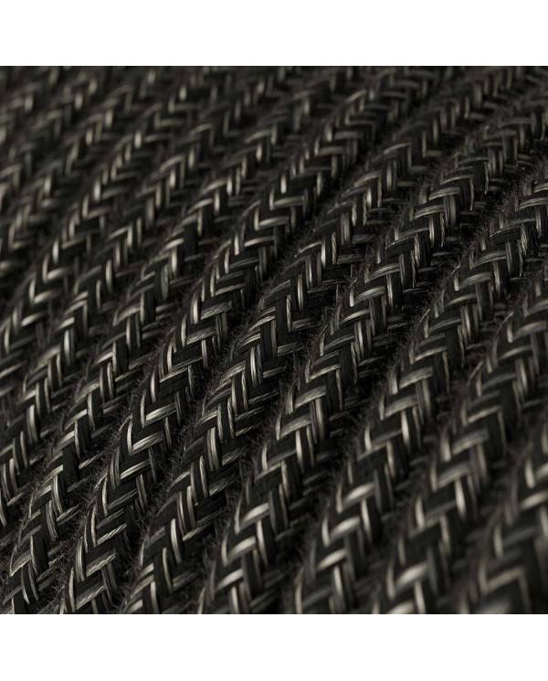 Spostaluce Metal 90°, sursa de lumină ajustabilă cu cablu din material textil și găuri laterale