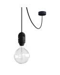 EIVA Outdoor pendant lamp for lampshaed with 5 mt textile cable, decentralizer, silicone ceiling rose and lamp holder IP65