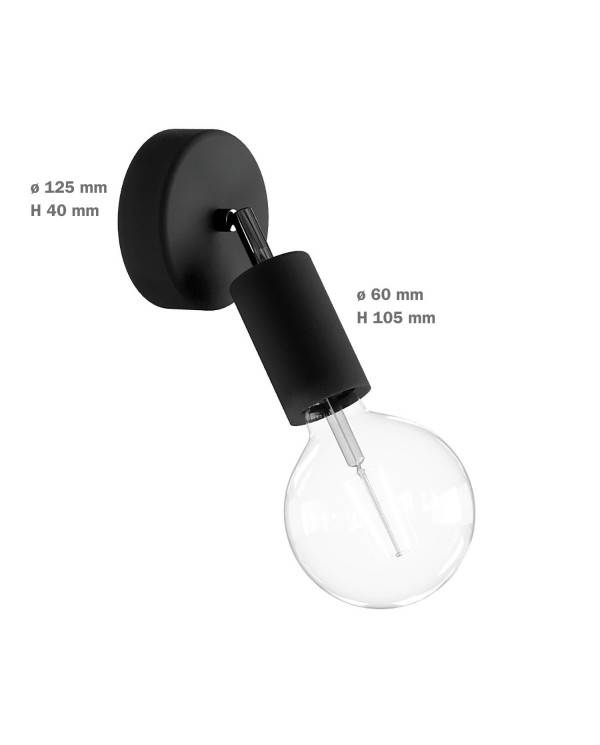 Kinkiet lampa Fermaluce EIVA ELEGANT z regulowanym przegubem, podsufitką i oprawką IP65 waterproof