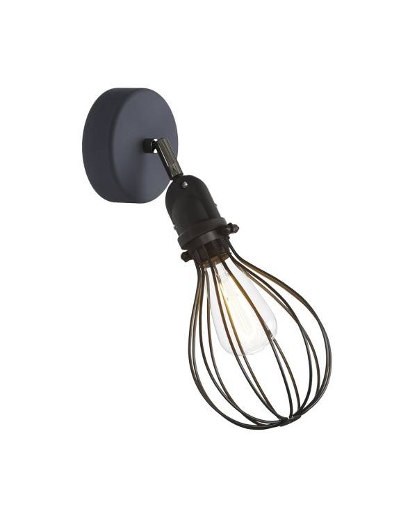 Kinkiet lampa Fermaluce EIVA z kloszem Drop, regulowanym przegubem i oprawką IP65 waterproof