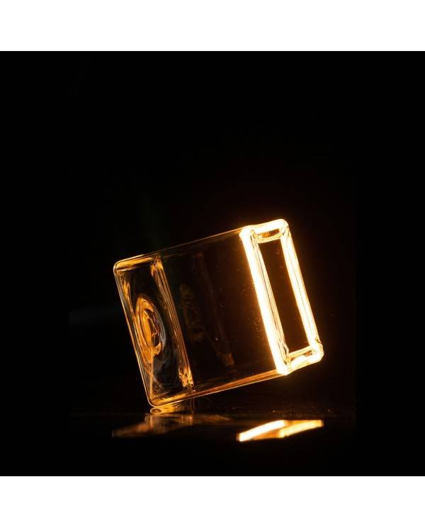 LED Cube Clear Floating Line 6W 300Lm 1900K bulb Dimmable