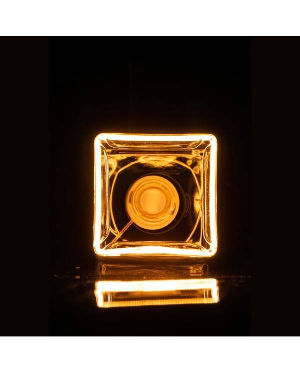 LED Cube Clear Floating Line 6W 300Lm 1900K bulb Dimmable