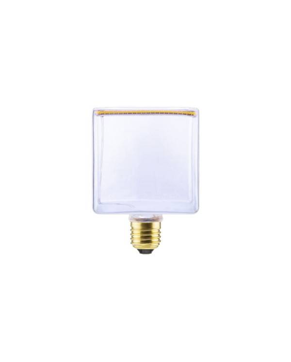 LED Cube Clear Floating Line 6W 300Lm 1900K bulb Dimmable