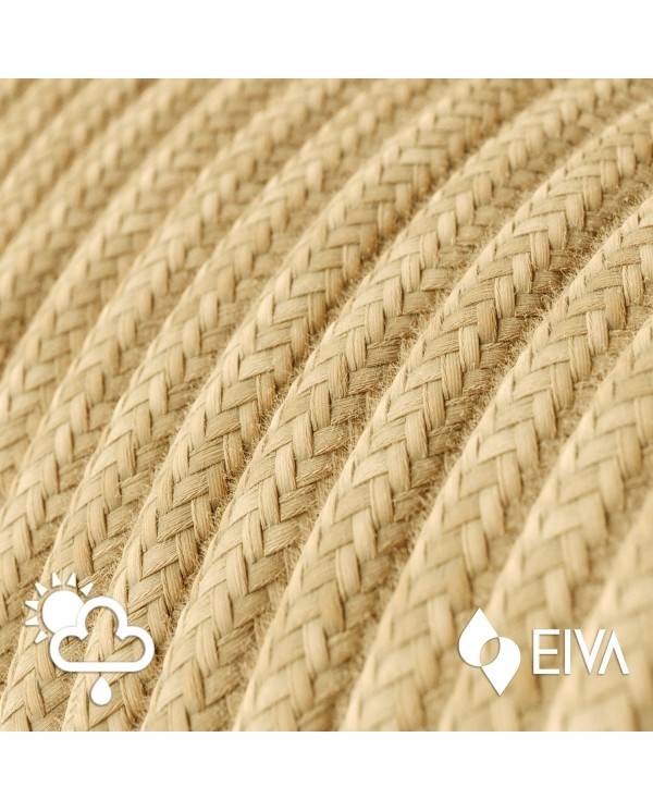 Eiva Snake Pastel, portable outdoor lamp, 5 m textile cable, IP65 waterproof lamp holder and plug
