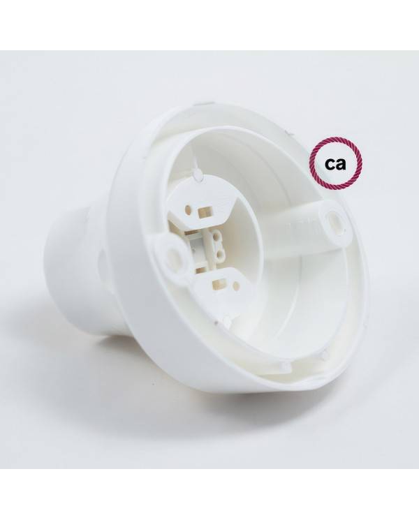 45° thermoplastic wall or ceiling lamp holder