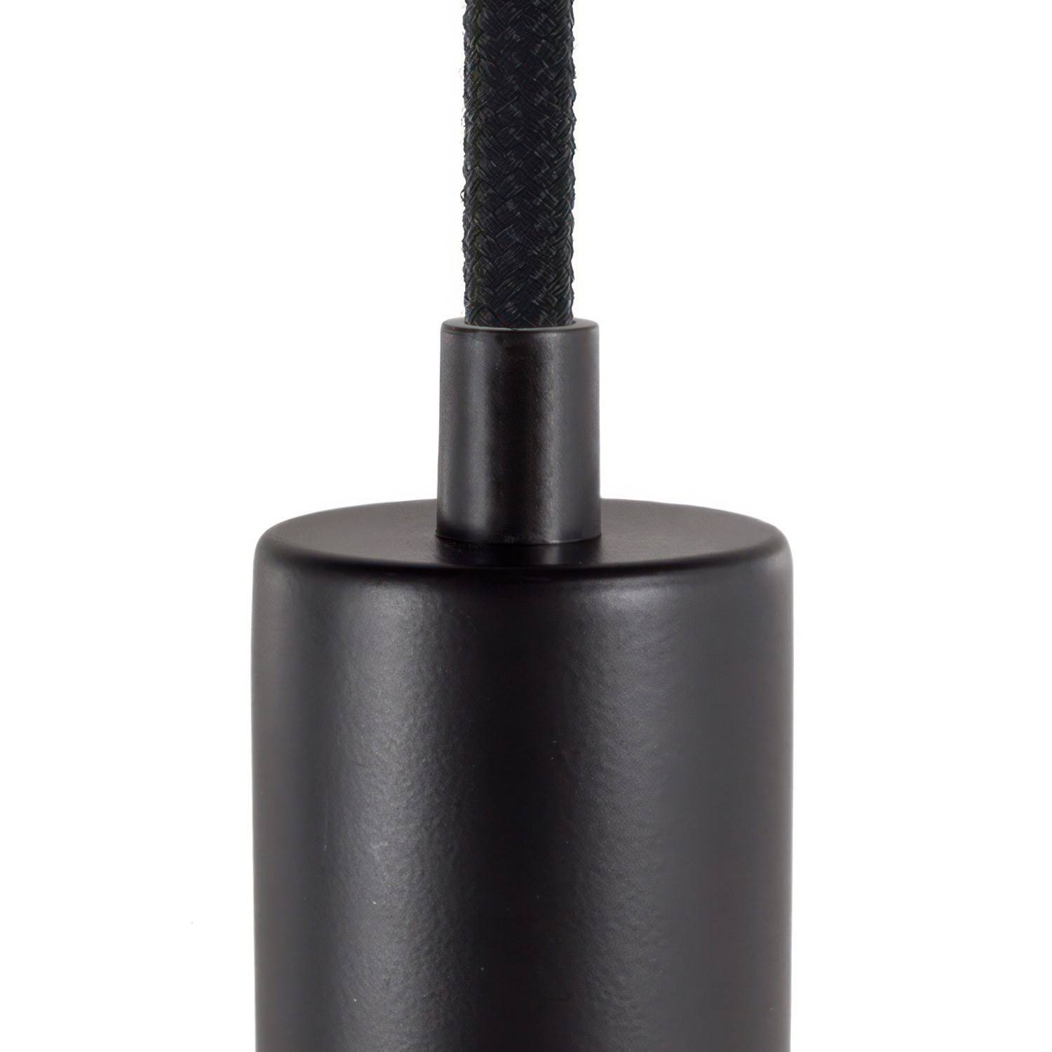 Cylindryczny plastikowy zacisk kablowy w komplecie z prętem, nakrętką i podkładką
