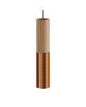 Tub-E14, wood and metal tube for spotlight with E14 double ring lamp holder