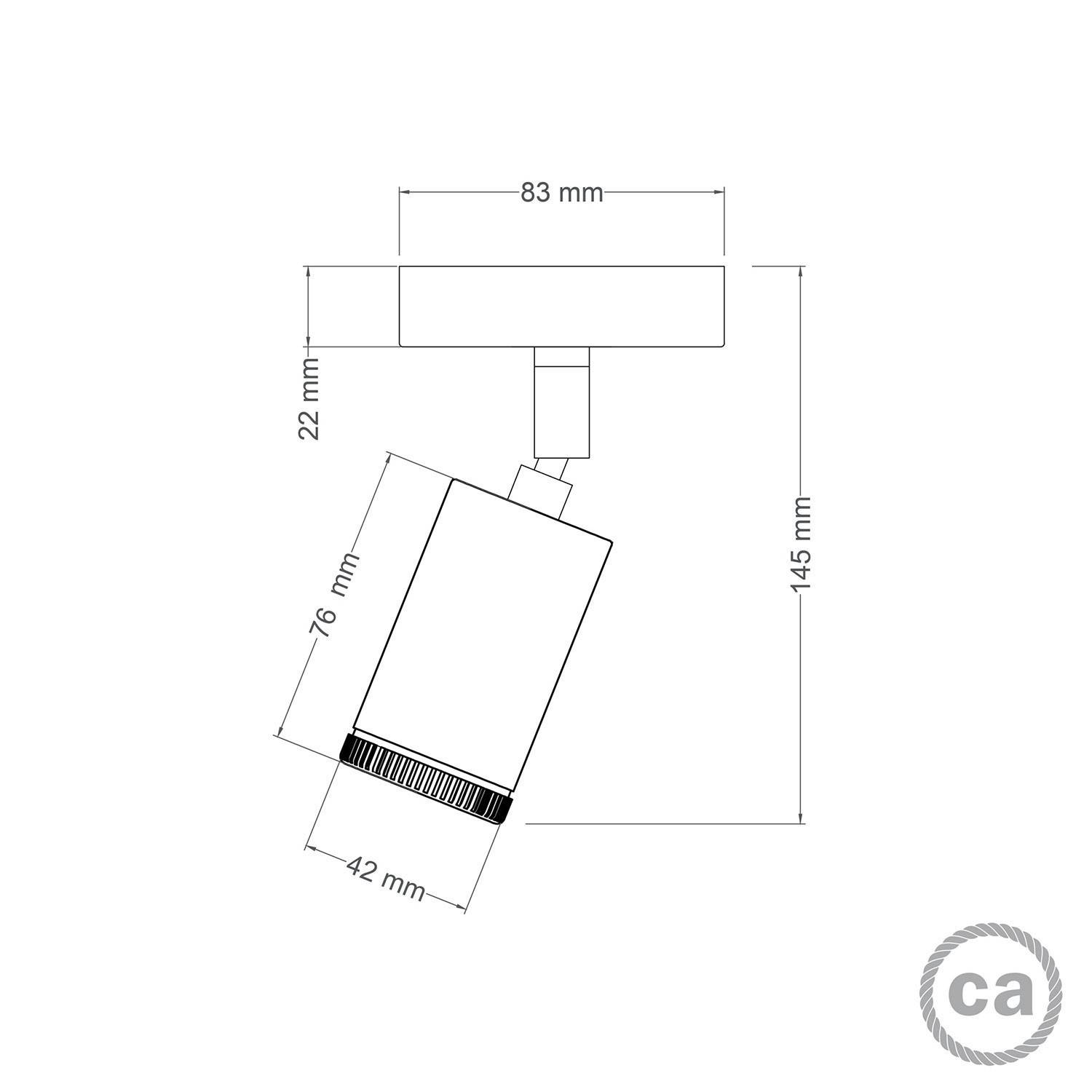 Oprawa oświetleniowa Mini Spotlight GU1d0, regulowana lampy przegubowa ścienna lub sufitowa