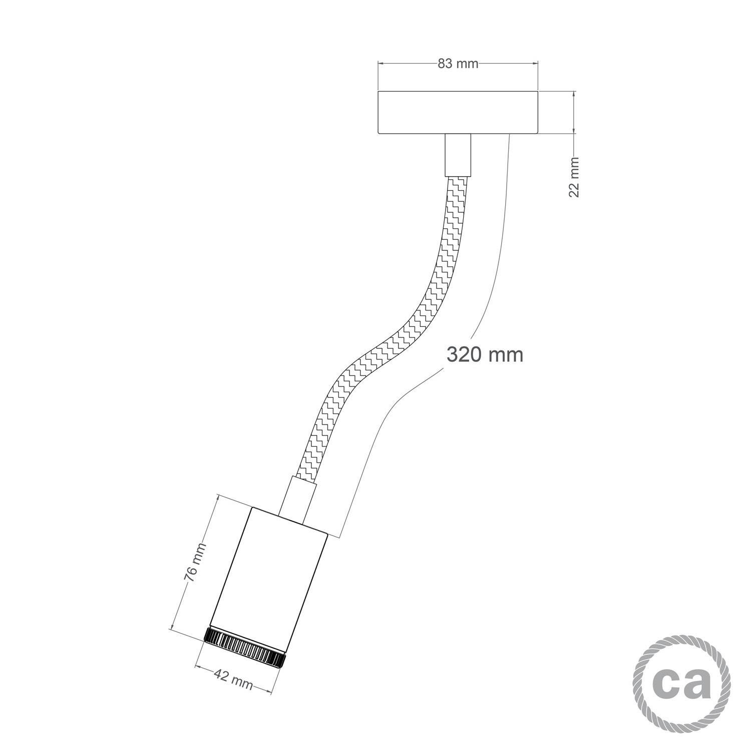 Lampa ścienna i sufitowa Mini SPOTLIGHT GU1d0 Flex 30