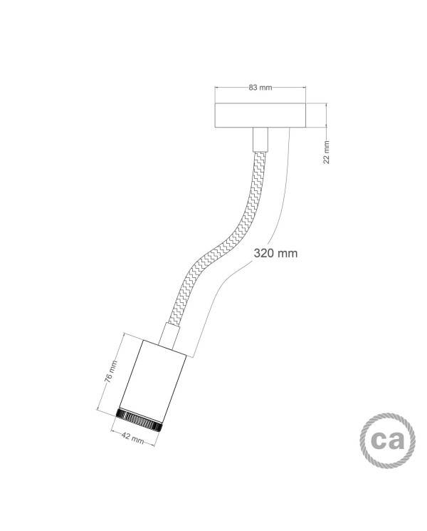 Lampa ścienna i sufitowa Mini SPOTLIGHT GU1d0 Flex 30