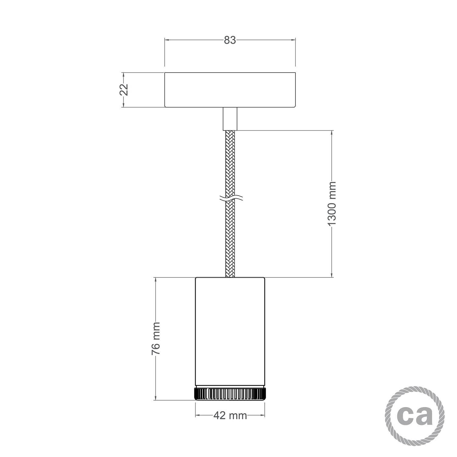 Mini Spotlight GU10 cu un singur pendul.