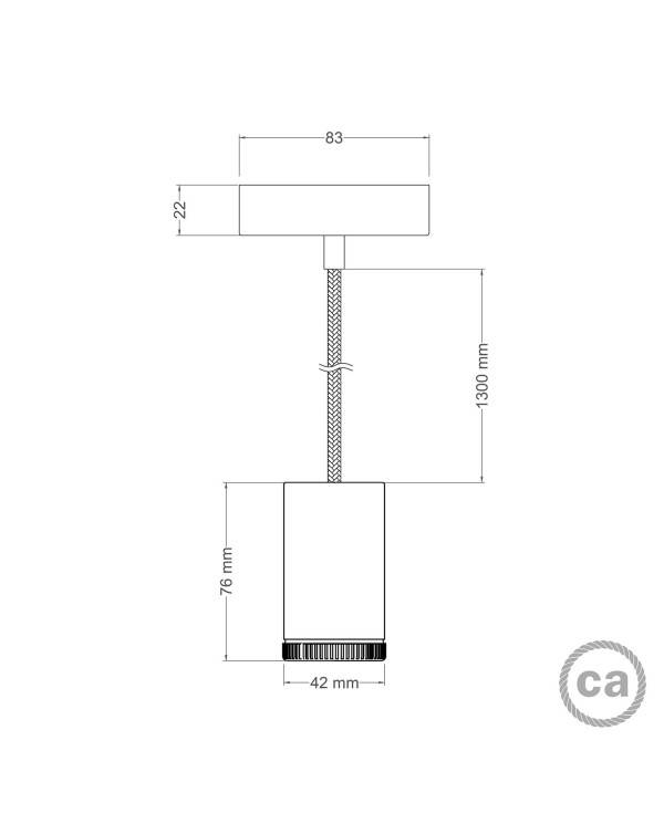 Mini Spotlight GU10 cu un singur pendul.