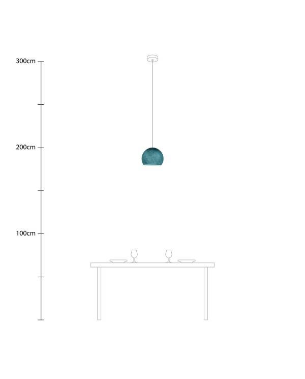 Lampenschirm aus Garn Modell Cupola - 100% handgemacht