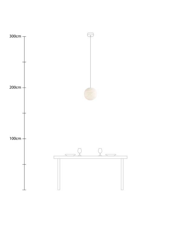 Lampenschirm aus Garn Modell Sfera - 100% handgemacht