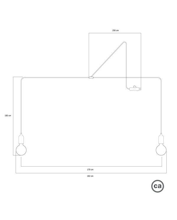 T-Snake EIVA przenośna lampa zewnętrzna IP65 z 2 źródłami światła