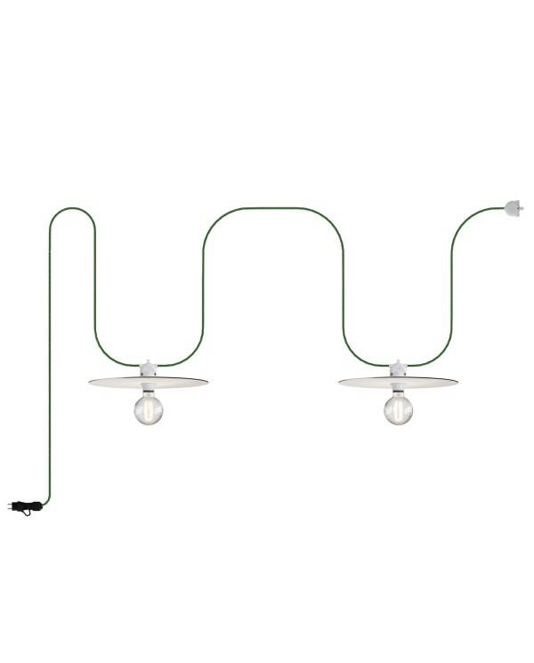 EIVA Portable outdoor string light IP65 with 2 lampshades