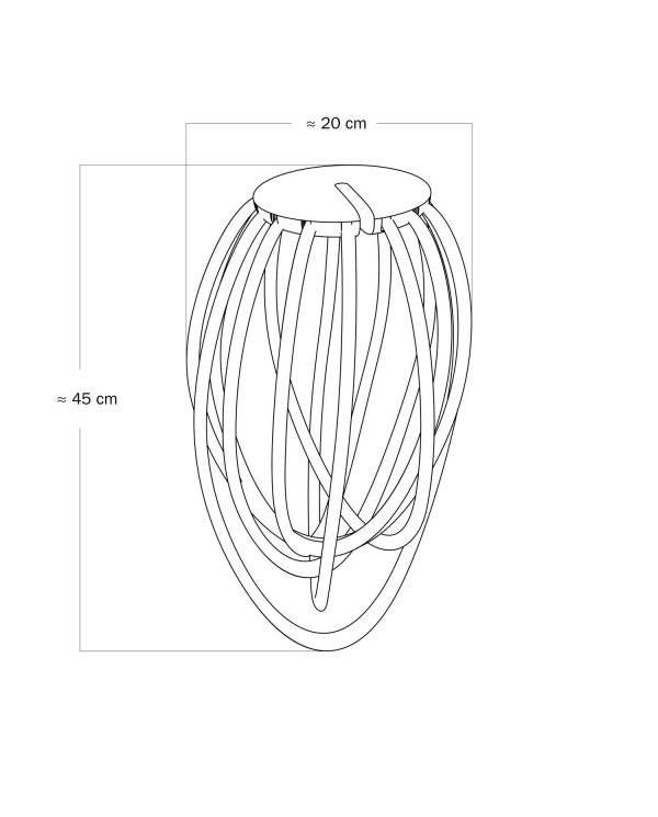 Cablò tienidlo čierne 100 cm