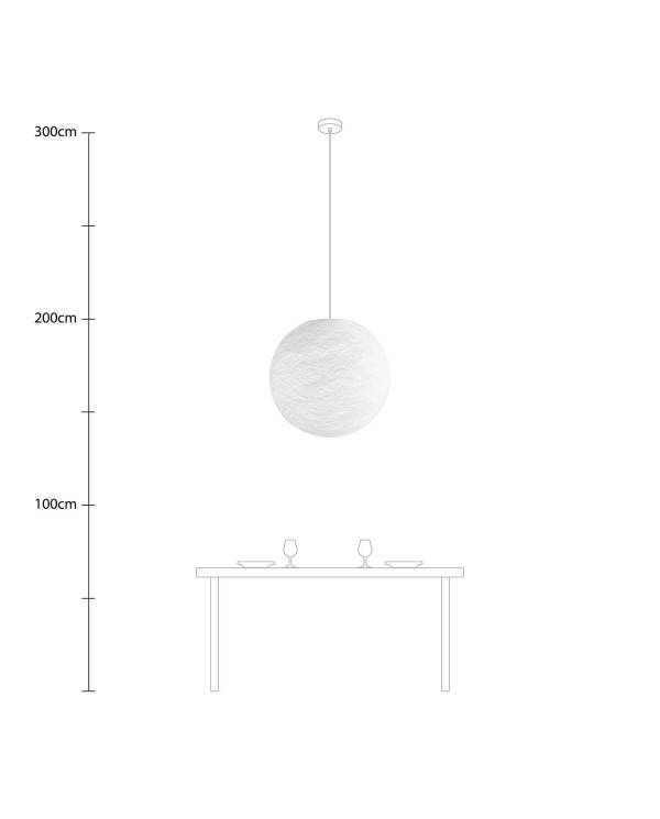 Lampenschirm aus Garn Modell Sfera Light, handgefertigt