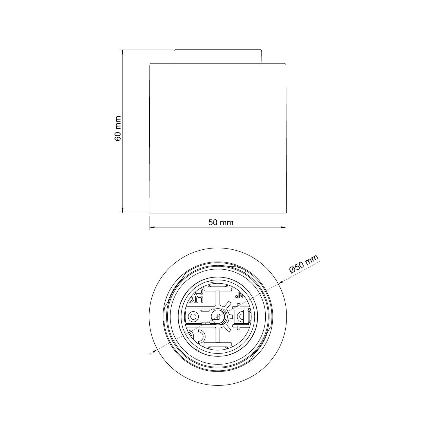 Portalámparas E27 de pared o techo -  Waterproof IP44