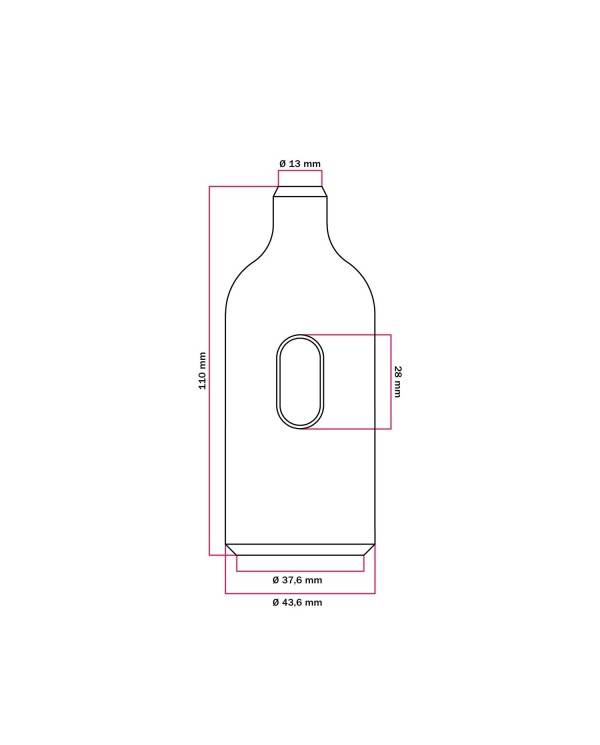 Silicone E27 lamphouderset met schakelaar en verborgen kabelklemmen