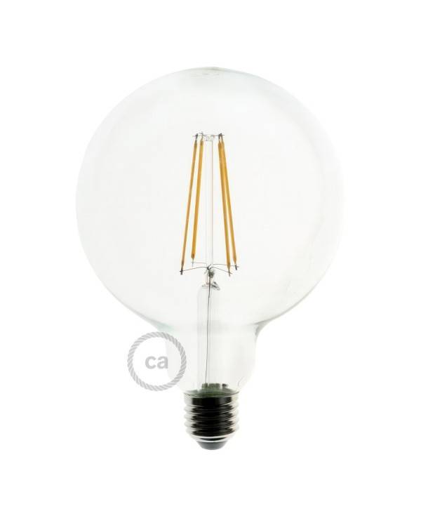 Lampa wisząca z drewnianymi lakierowanymi elementami i przewodem liną XL 16 mm - Made in Italy