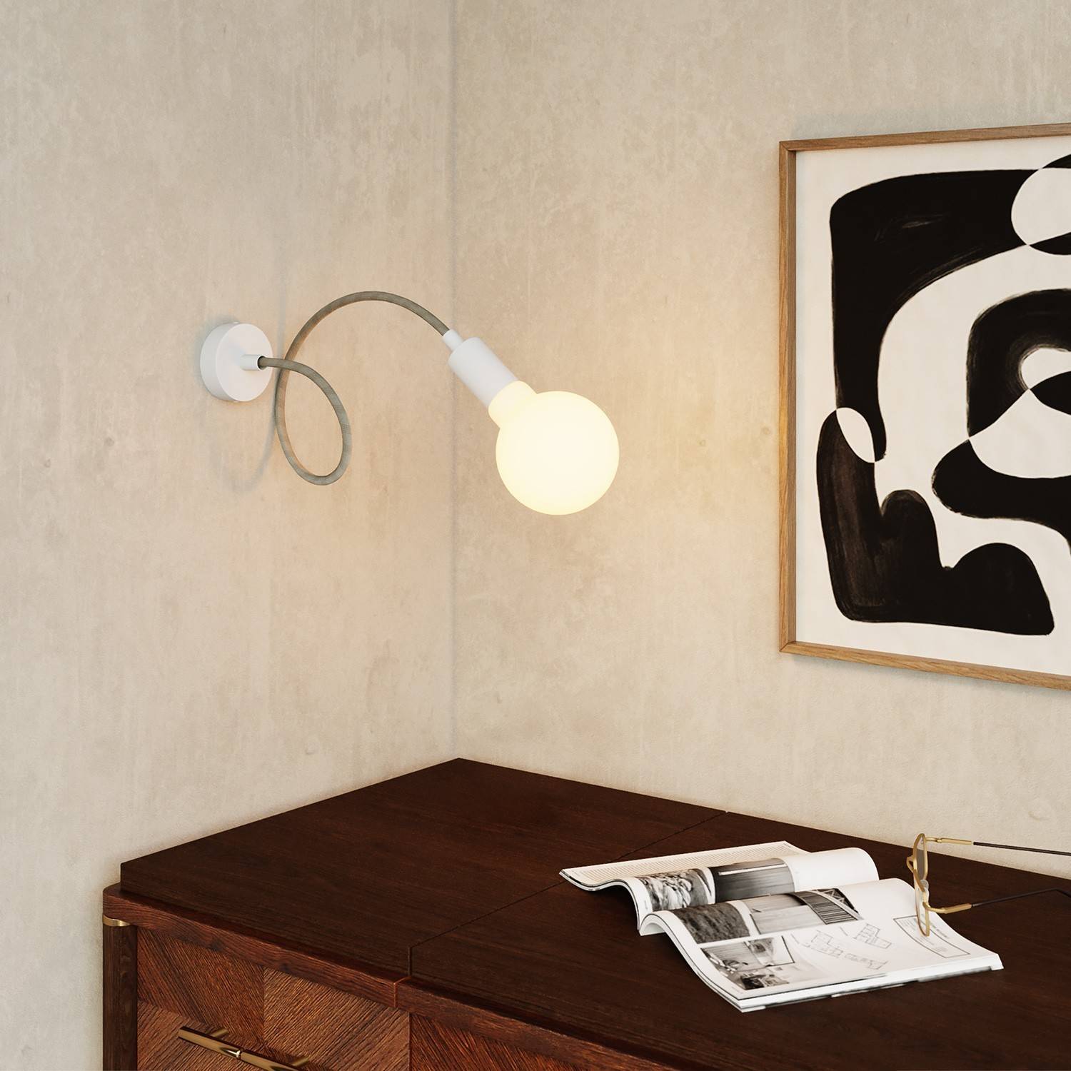 Lampă de perete și tavan Creative Flex de 60 cm