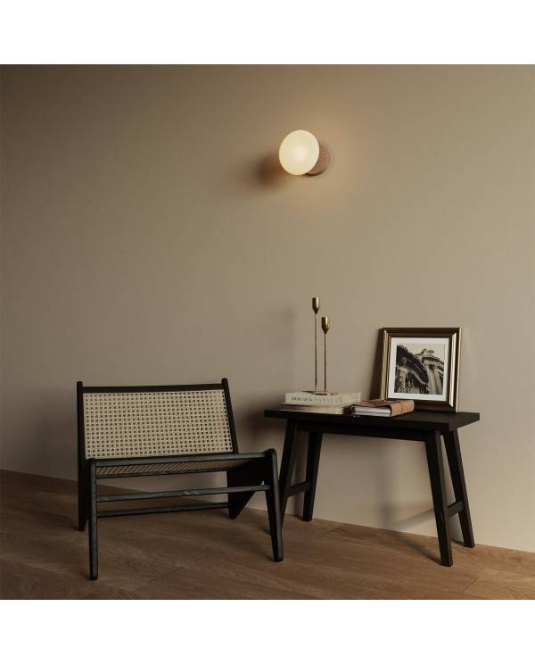 Fermaluce houten lamp met Dash LED lichtbron