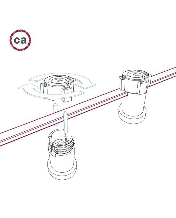 Suportul pentru becuri termoplastice de culoare neagră E27 pentru luminițele Lumet String