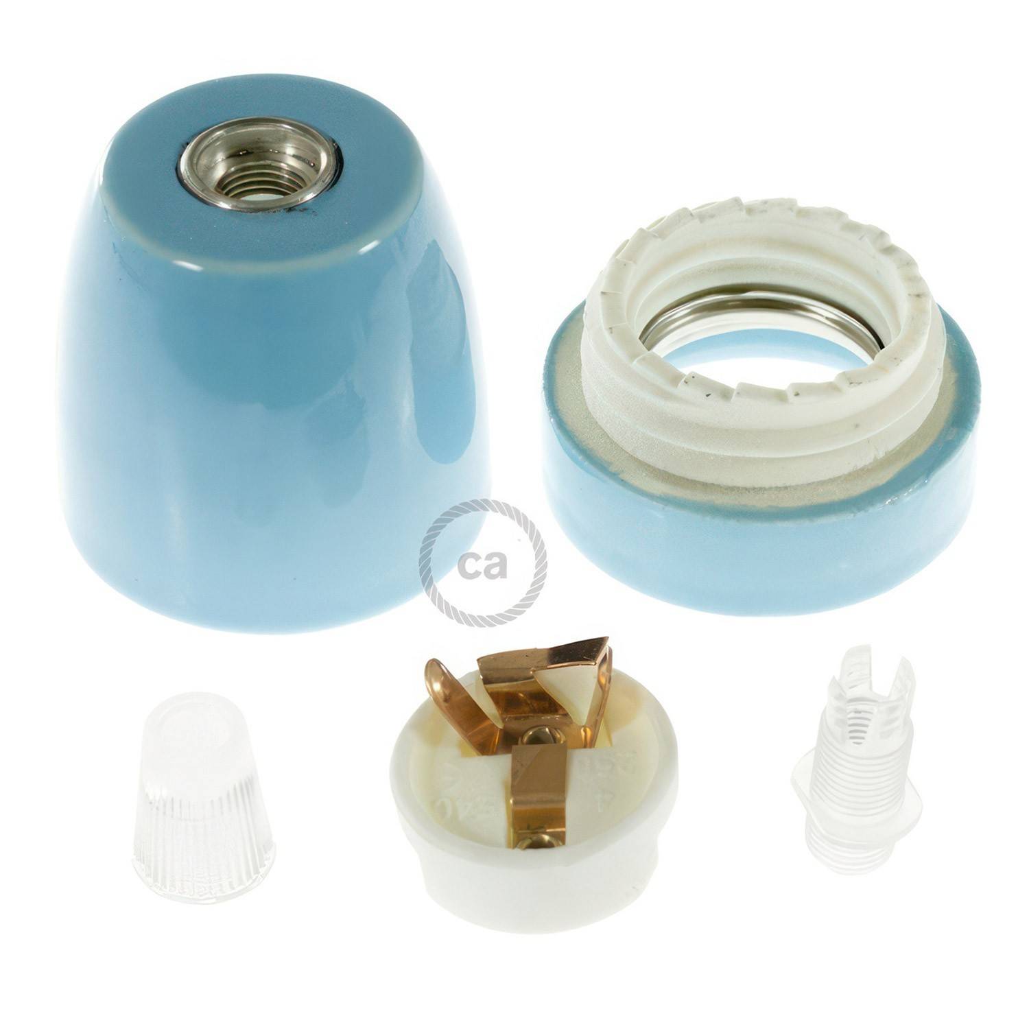 Porcelæn E27 lampeholder kit