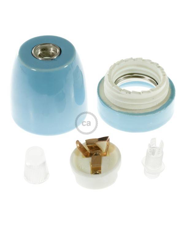 Porcelain E27 lamp holder kit