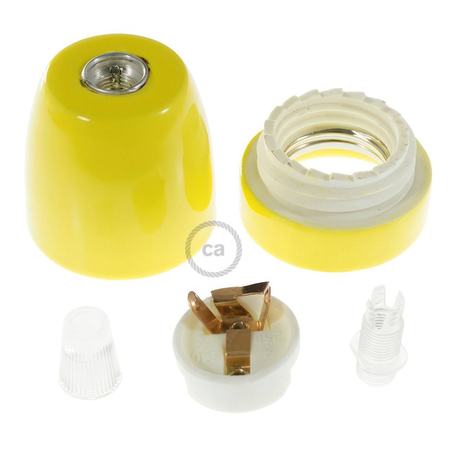 Porcelæn E27 lampeholder kit