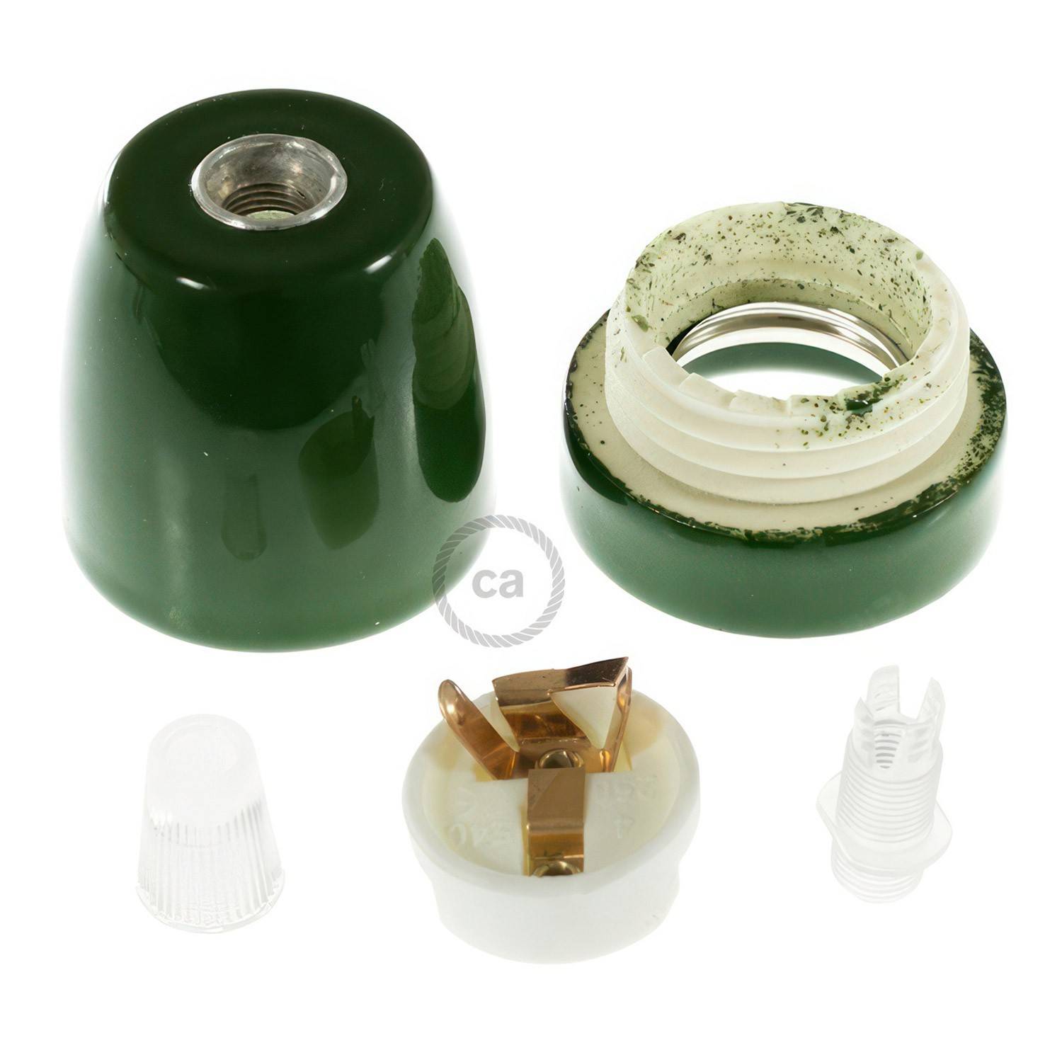 Porcelæn E27 lampeholder kit