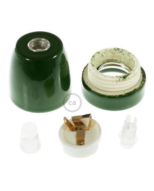 Porcelæn E27 lampeholder kit