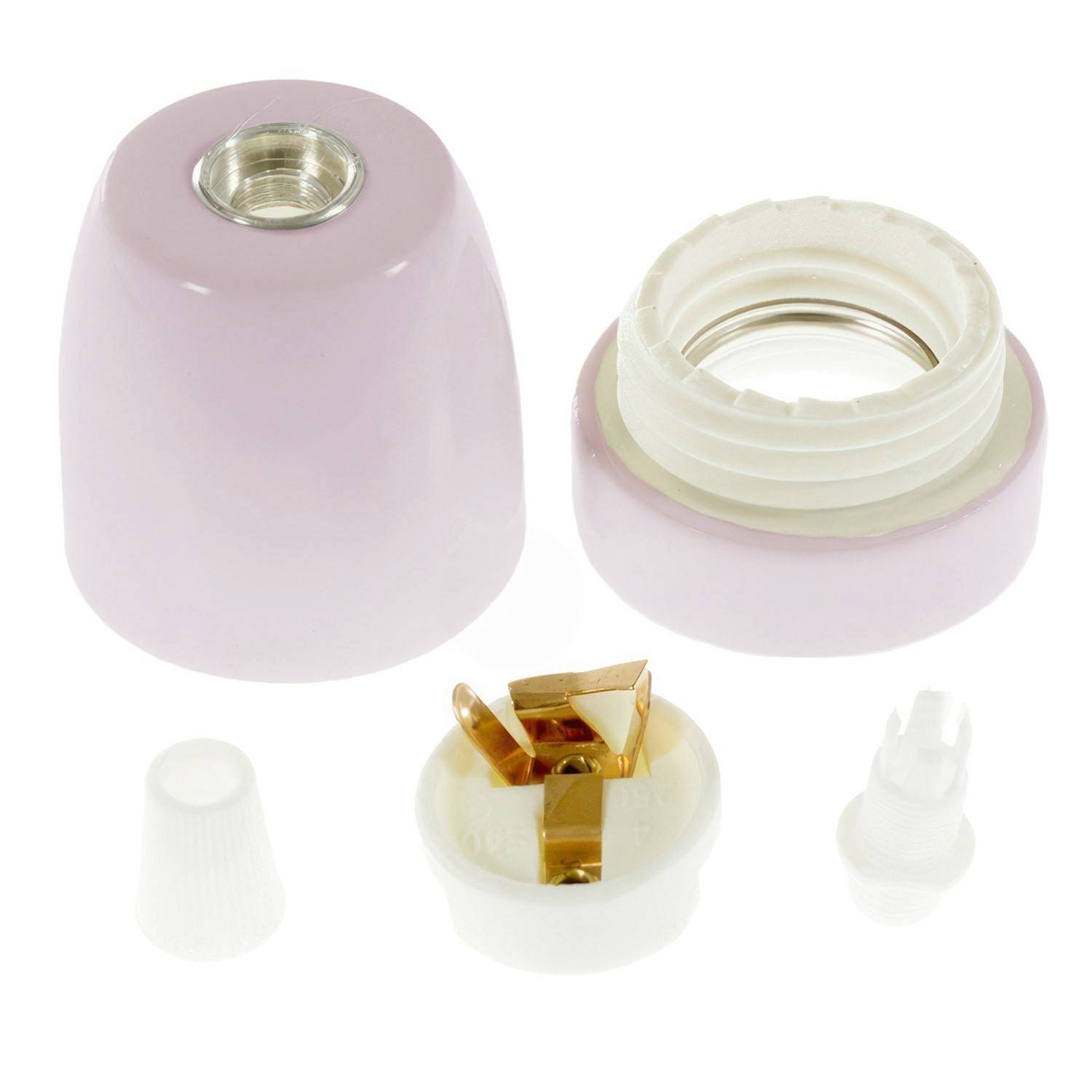 Porcelæn E27 lampeholder kit