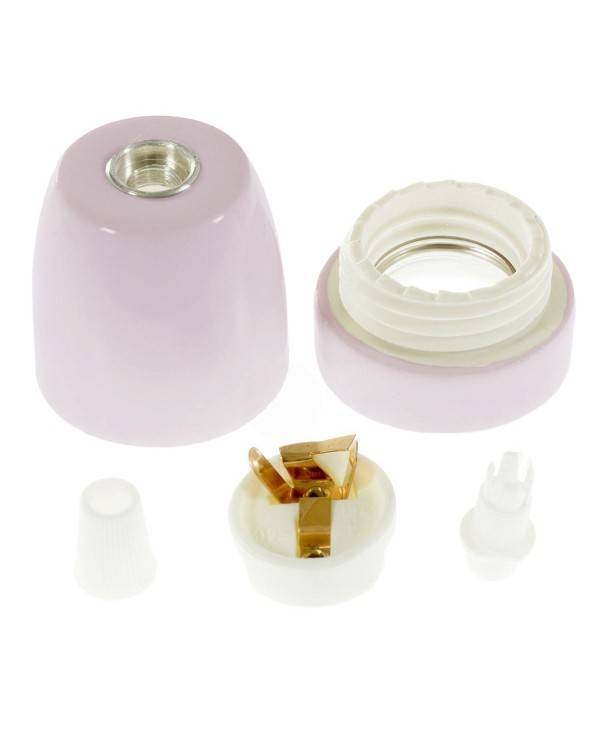 Porcelæn E27 lampeholder kit