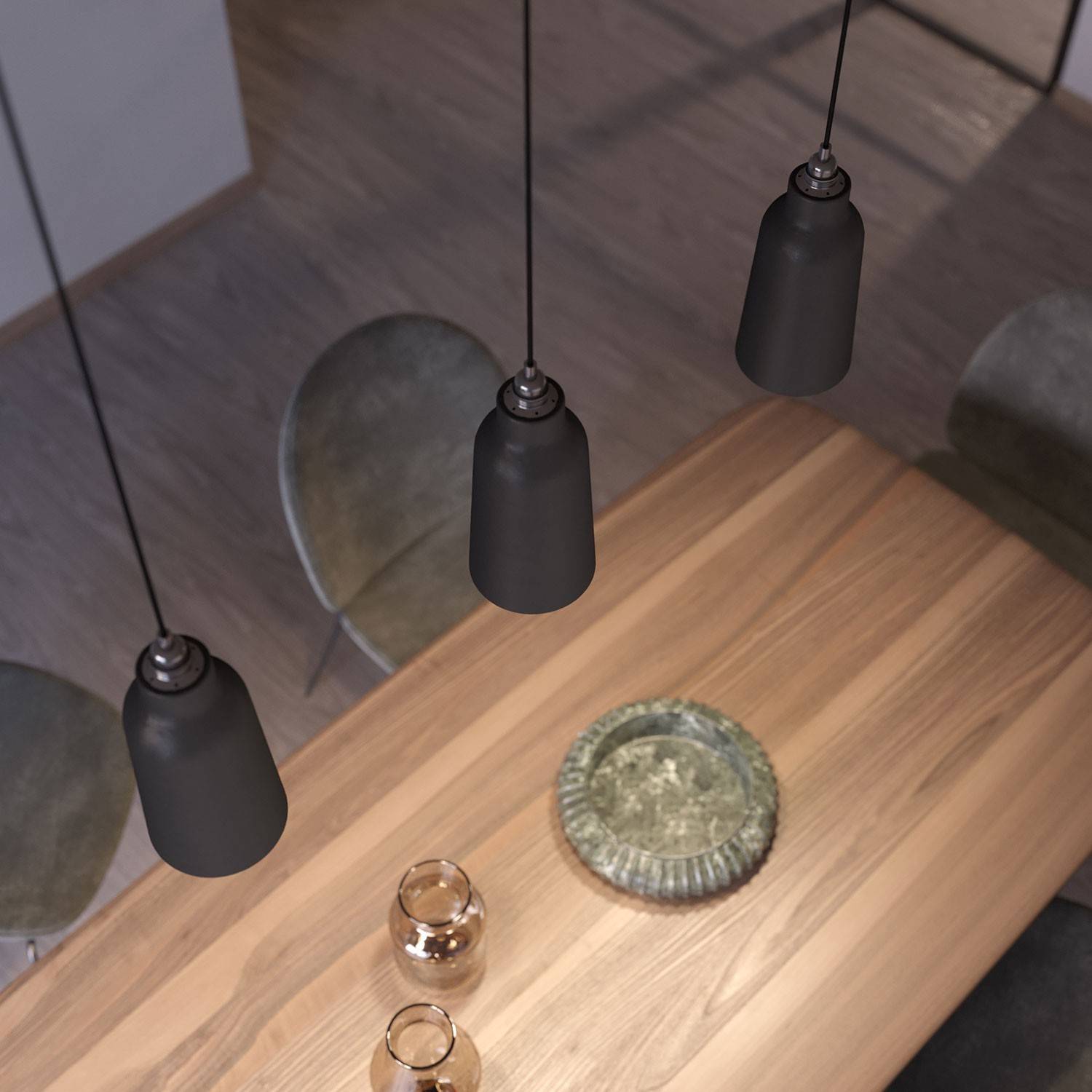 Keramické stínidlo ve tvaru lahve     z kolekcie Materia - Vyrobené v Itálii