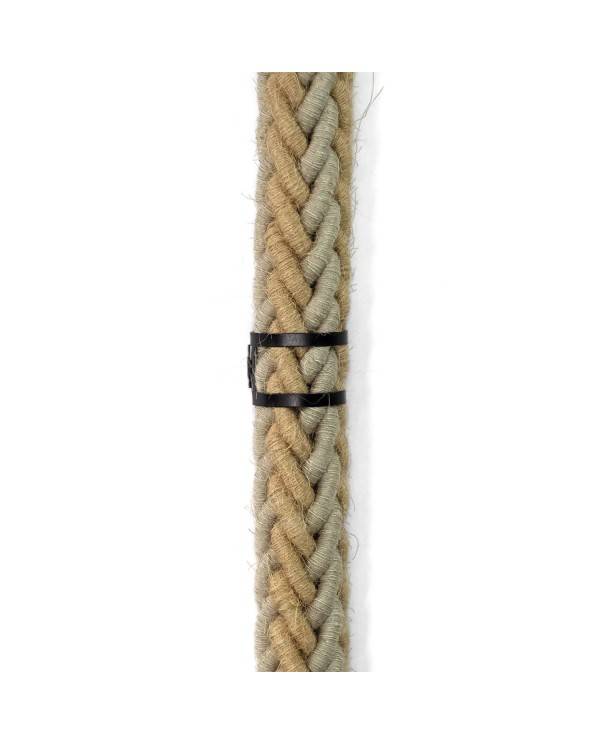 Mola de gravata em metal para cordão elétrico com 24 mm de diâmetro 